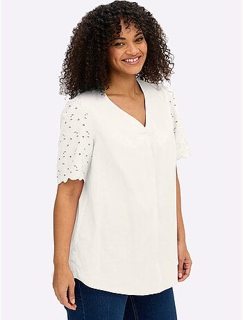 Tunique Motif Ajouré Délicat - Taille Standard - Sheego