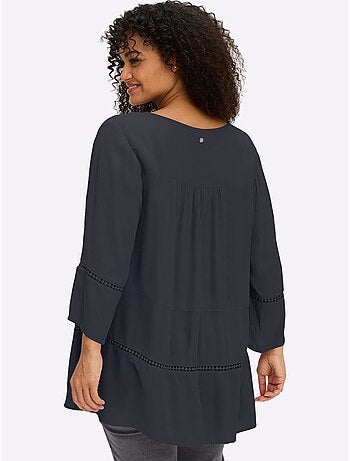 Tunique Motif Ajouré Légèrement Transparent - Taille Standard - Sheego