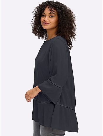 Tunique Motif Ajouré Légèrement Transparent - Taille Standard - Sheego