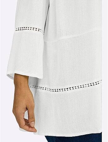 Tunique Motif Ajouré Légèrement Transparent - Taille Standard - Sheego