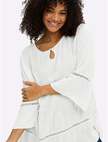 Tunique Motif Ajouré Légèrement Transparent - Taille Standard - Sheego