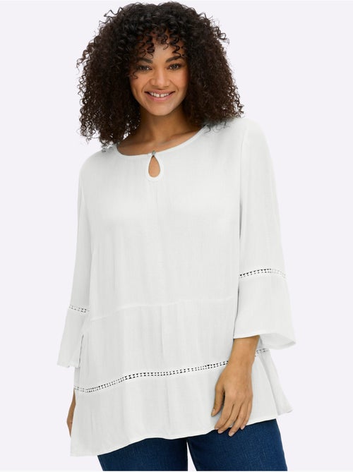 Tunique Motif Ajouré Légèrement Transparent - Taille Standard - Sheego - Kiabi