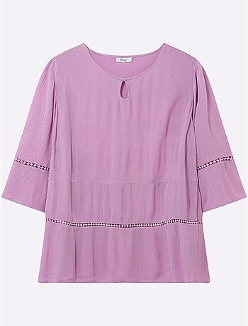 Tunique Motif Ajouré Légèrement Transparent - Taille Standard - Sheego