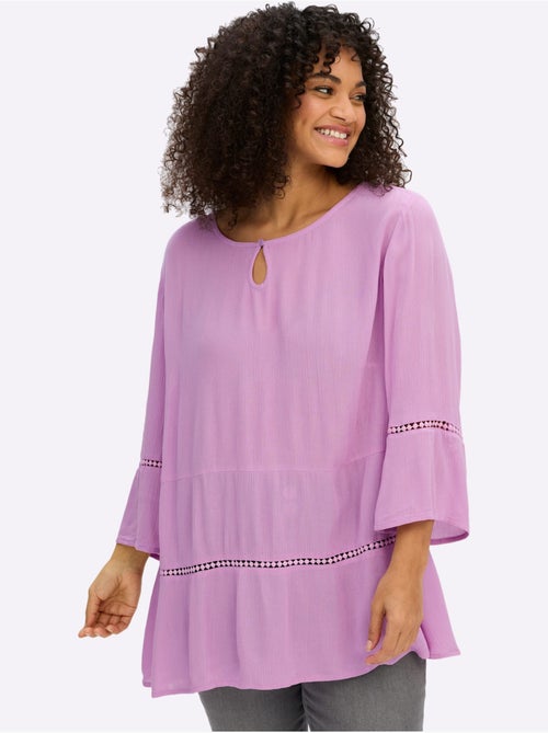 Tunique Motif Ajouré Légèrement Transparent - Taille Standard - Sheego - Kiabi