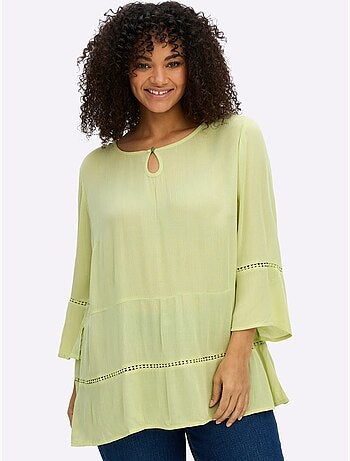 Tunique Motif Ajouré Légèrement Transparent - Taille Standard - Sheego