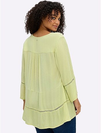 Tunique Motif Ajouré Légèrement Transparent - Taille Standard - Sheego