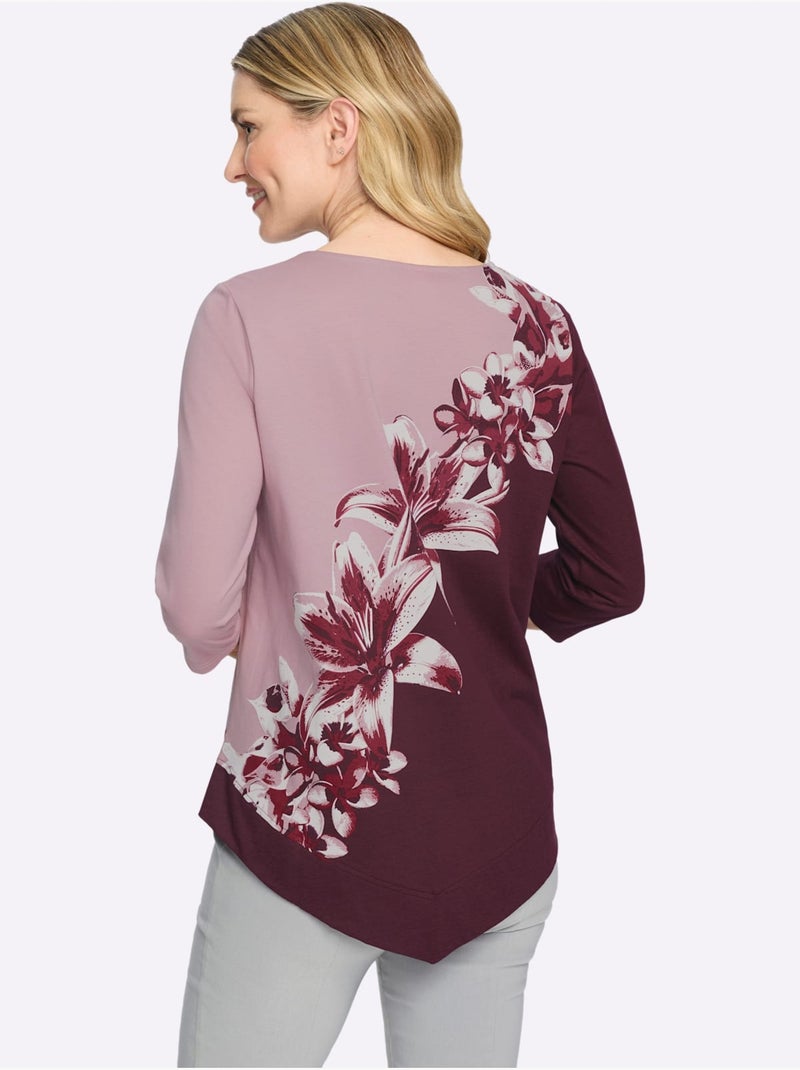 Tunique Ourlet En Pointe - Taille Standard - Moda Vilona Bordeaux - Kiabi