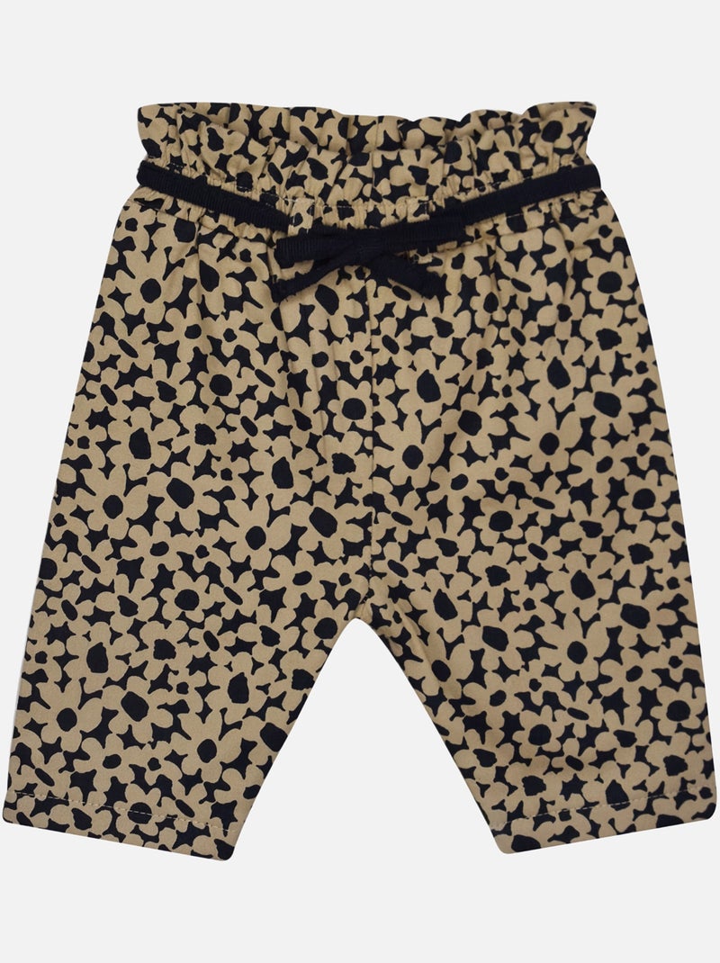 TUNIQUE + PANTALON + BANDEAU FLEURETTE Beige - Kiabi