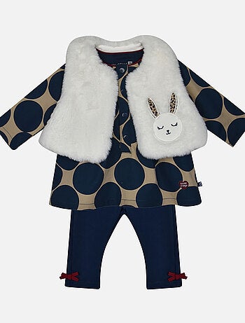 TUNIQUE + PANTALON + PETIT GILET FLORENCE