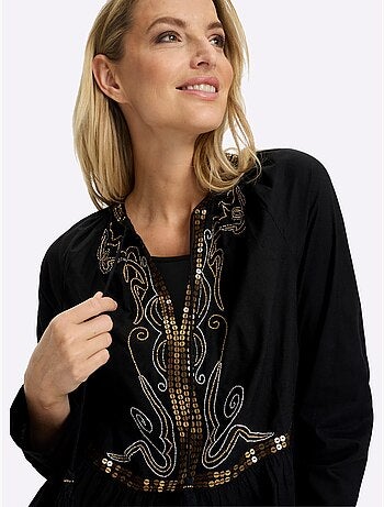Tunique Perles Fantaisie Et Paillettes - Taille Standard - Helline