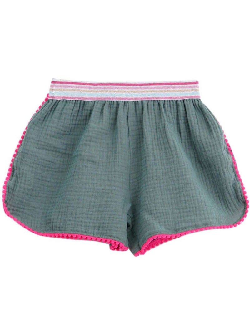 Tunique Plage    avec Short Assorti  LOVE - La Faute à Voltaire Vert olive - Kiabi