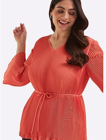 Tunique Qualité Plissée Tendance - Taille Standard - Sheego