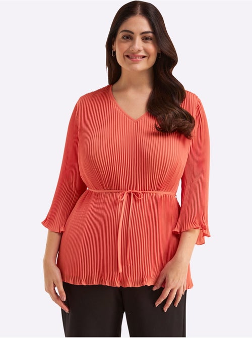 Tunique Qualité Plissée Tendance - Taille Standard - Sheego - Kiabi Tunique Qualité Plissée Tendance - Taille Standard - Sheego - Kiabi