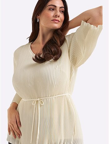 Tunique Qualité Plissée Tendance - Taille Standard - Sheego