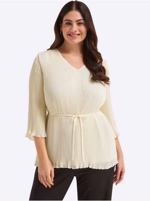 Tunique Qualité Plissée Tendance - Taille Standard - Sheego - Kiabi