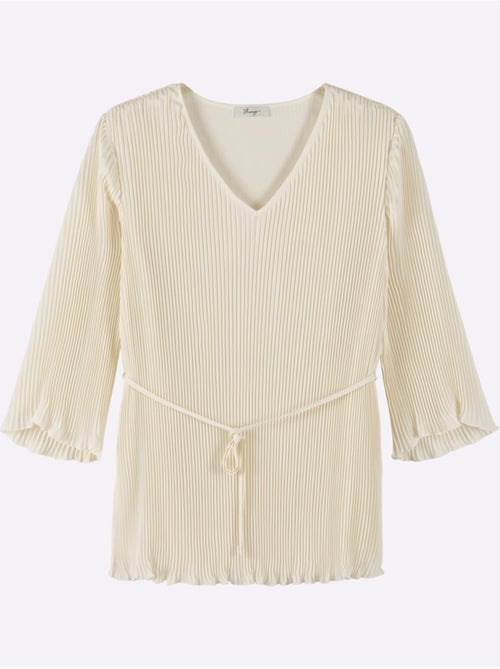 Tunique Qualité Plissée Tendance - Taille Standard - Sheego - Kiabi