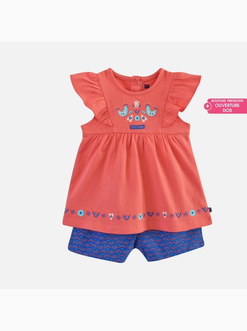 TUNIQUE SHORT ELIANE COURT BEBE - Kiabi