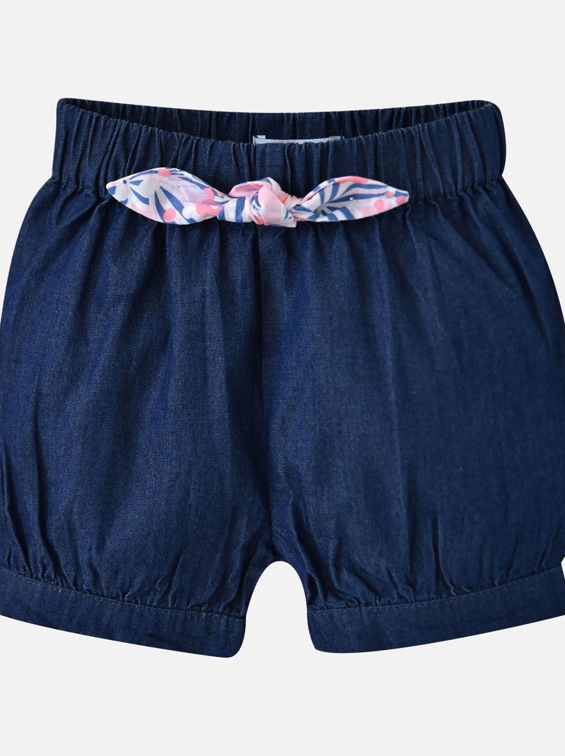 TUNIQUE SHORT ELLIE VOILE BEBE Bleu - Kiabi