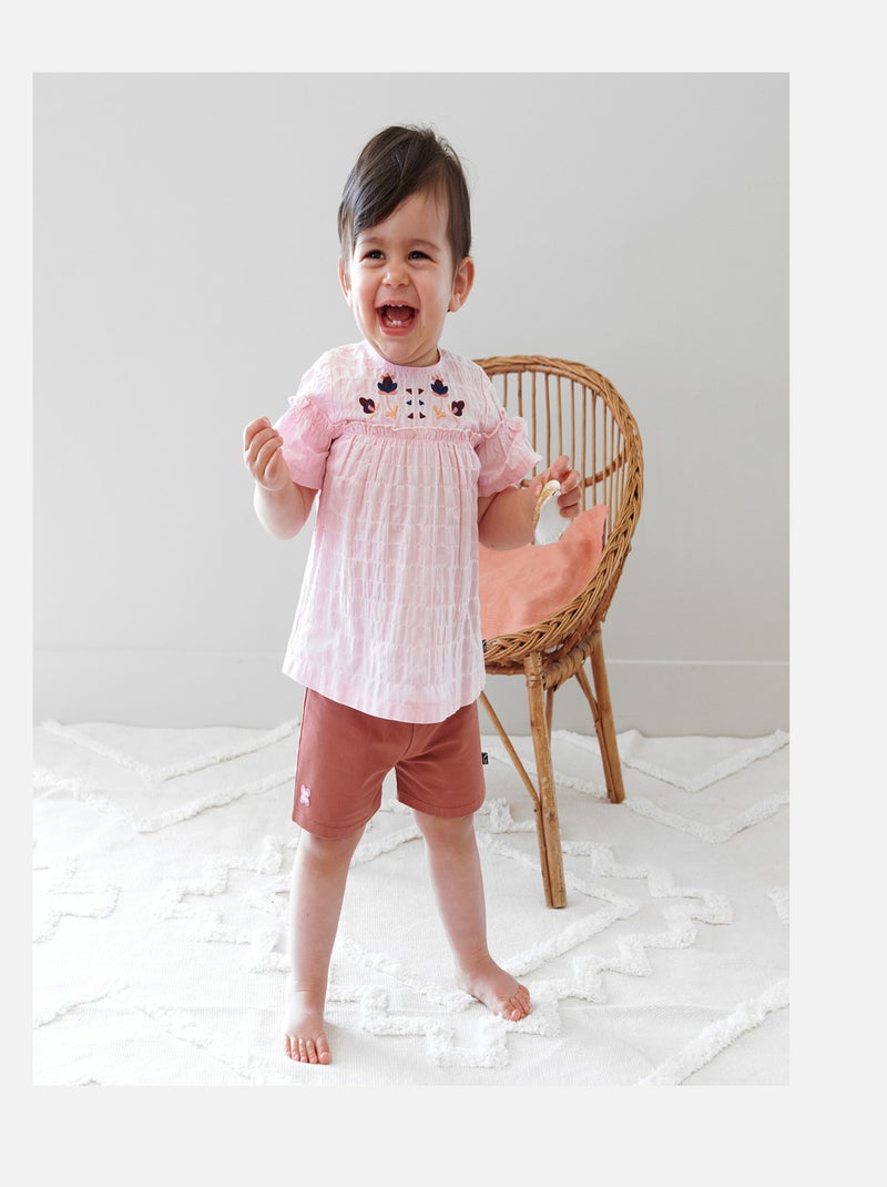 TUNIQUE SHORT GABRIELA BEBE Rose - Kiabi