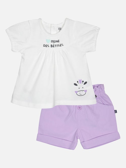 TUNIQUE SHORT GRITTIE BEBE - Kiabi