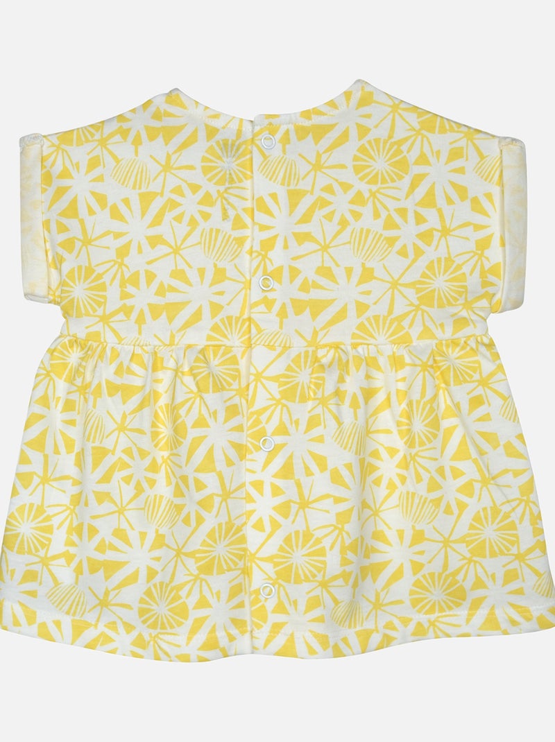 TUNIQUE SHORT LILIANE BEBE Blanc - Kiabi
