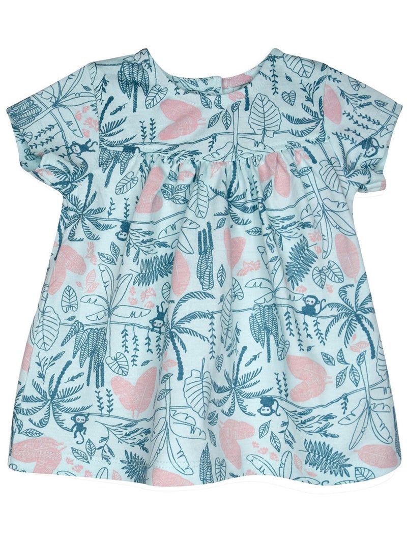 TUNIQUE SHORT OMBELINE MANCHES COURTES SUCRE D'ORGE Blanc - Kiabi