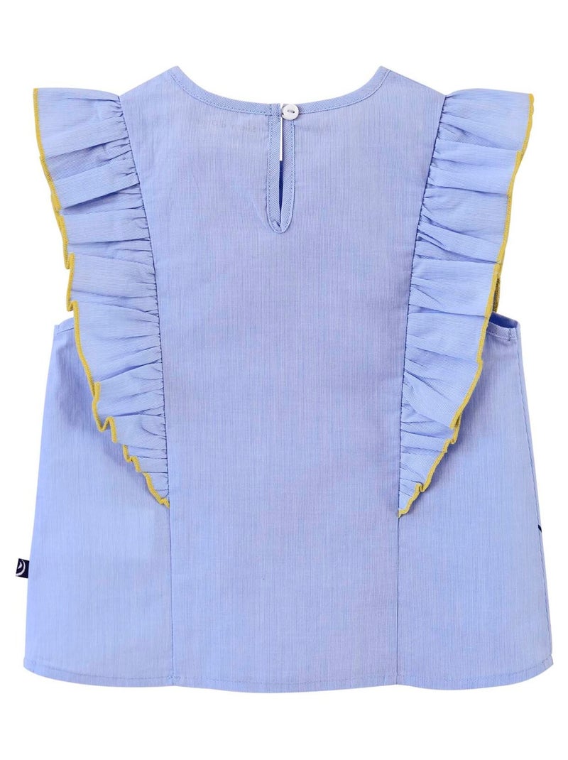 TUNIQUE TOILE CHRISTELLE Bleu - Kiabi