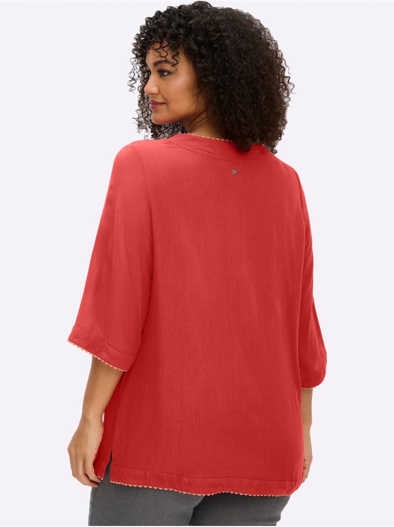 Tunique Viscose - Taille Standard - Sheego Orange/Rouge - Kiabi