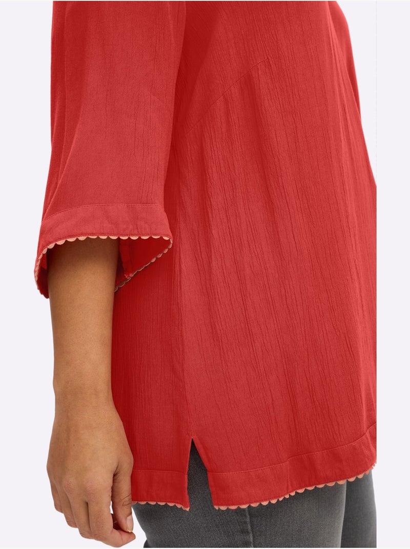 Tunique Viscose - Taille Standard - Sheego Orange/Rouge - Kiabi