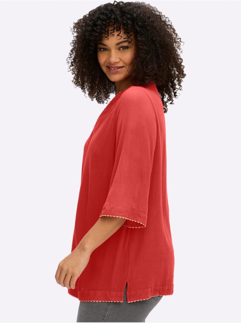 Tunique Viscose - Taille Standard - Sheego Orange/Rouge - Kiabi