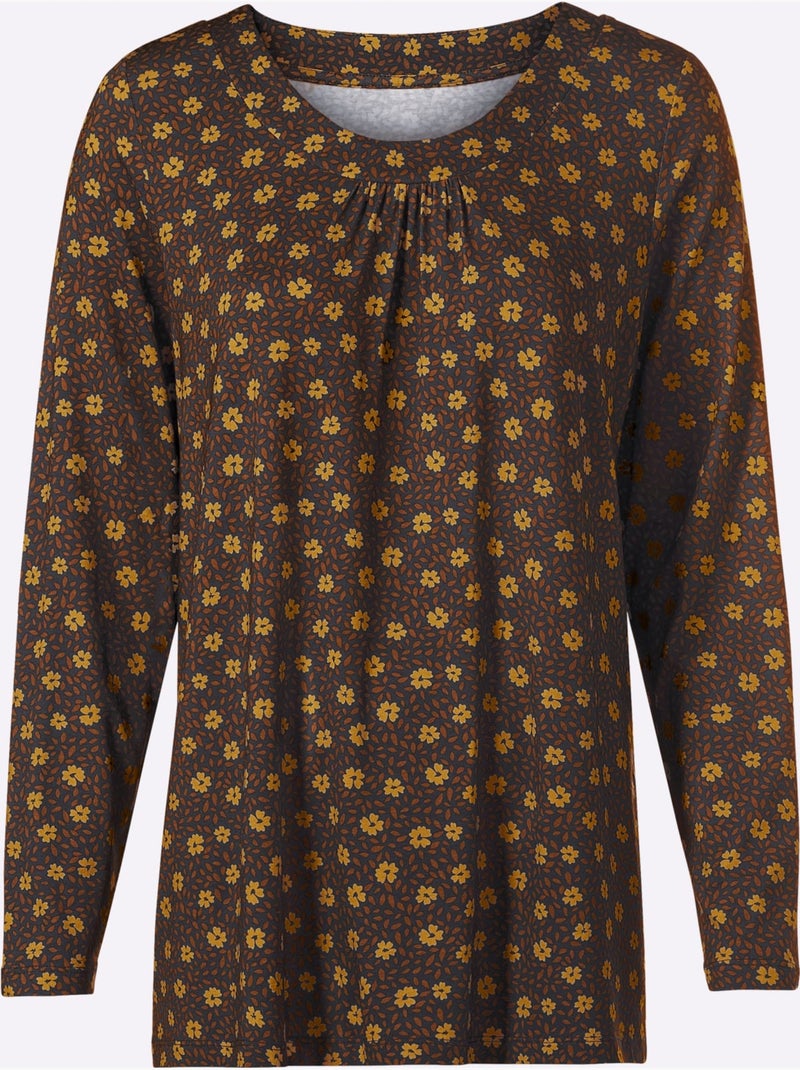 Tunique viscose - taille standard - witt Gris Jaune - Kiabi