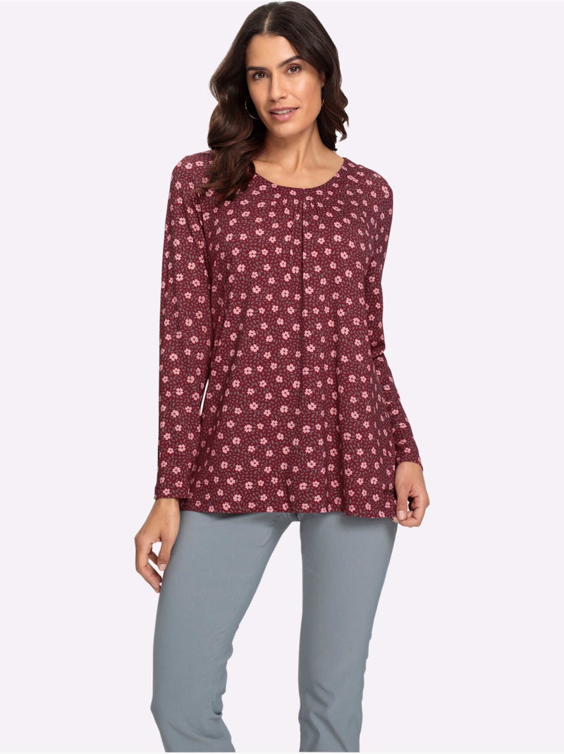 Tunique viscose - taille standard - witt Rouge/Rose - Kiabi