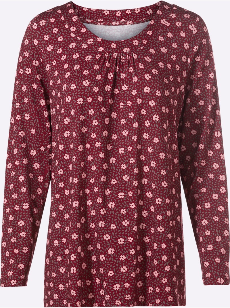 Tunique viscose - taille standard - witt Rouge/Rose - Kiabi
