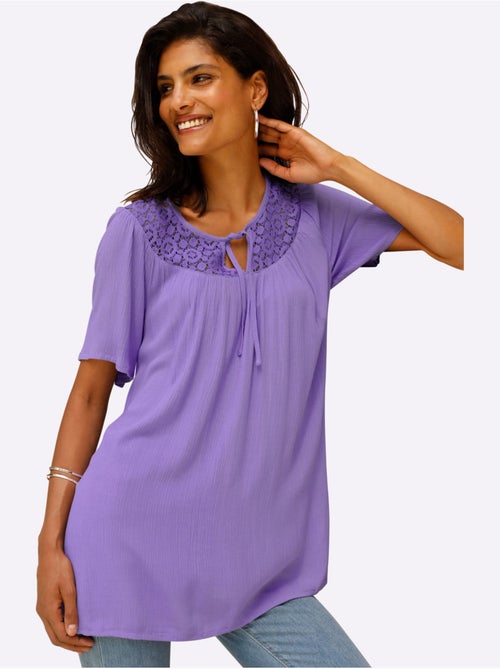 Tunique Viscose Douce Et Fluide - Taille Standard - Moda Vilona - Kiabi