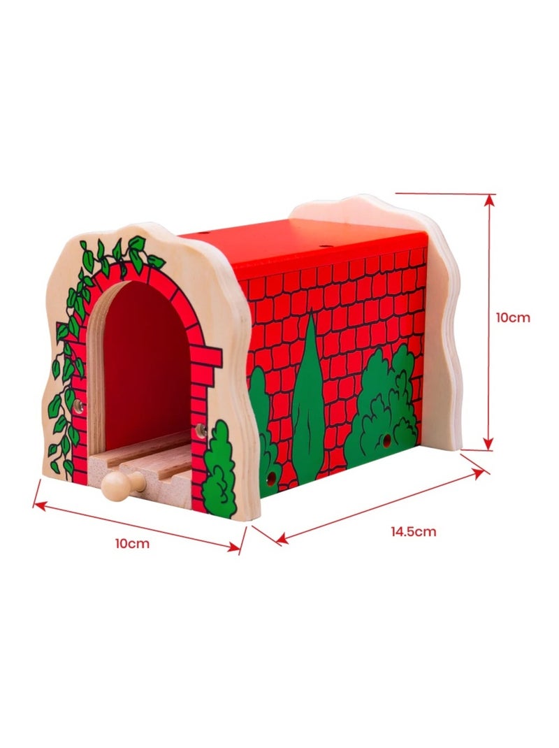 Tunnel de briques rouges en bois Rouge - Kiabi