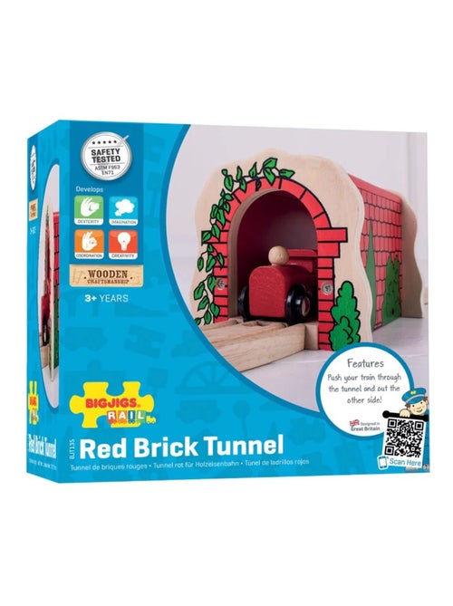 Tunnel de briques rouges en bois - Kiabi