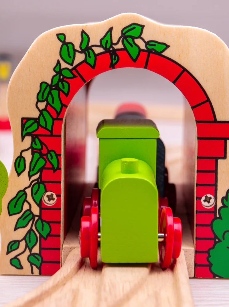 Tunnel de briques rouges en bois Rouge - Kiabi