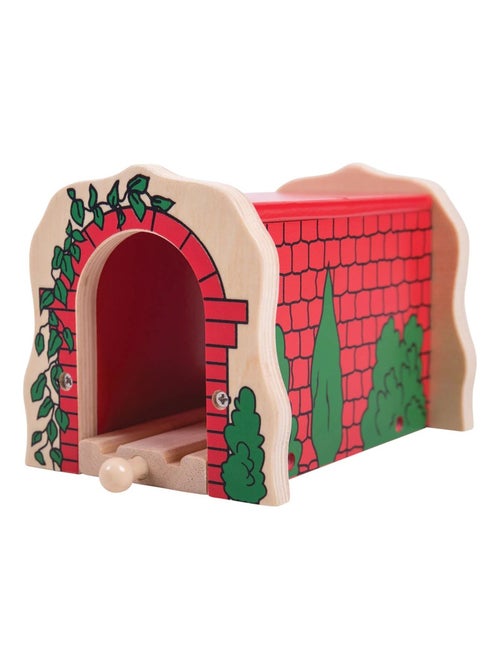 Tunnel de briques rouges en bois - Kiabi