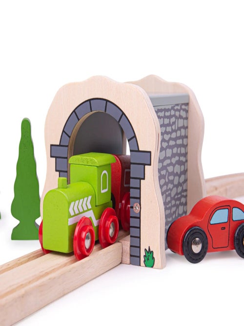 Tunnel de pierres grises en bois - Kiabi