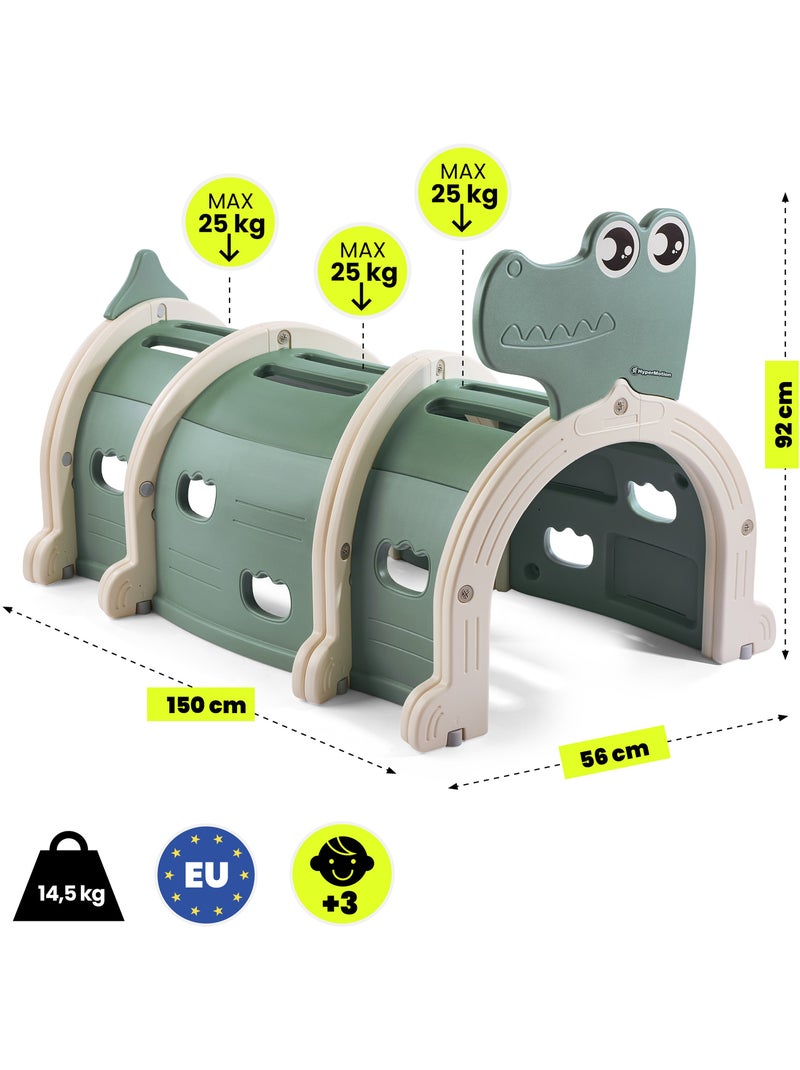 Tunnel d'éveil modulaire crocodile hypermotion 3 segments Beige - Kiabi