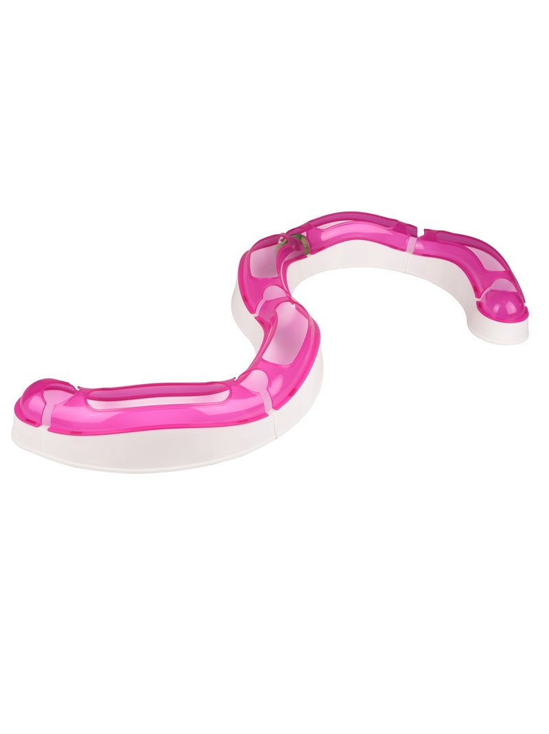 Tunnel interactif pour chat avec balle Rose - Kiabi