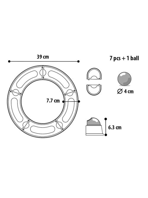 Tunnel interactif pour chat avec balle - Kiabi