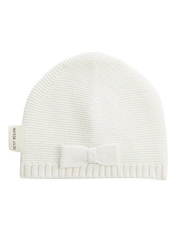 Turban bébé et chaussons en tricot Hello Baby