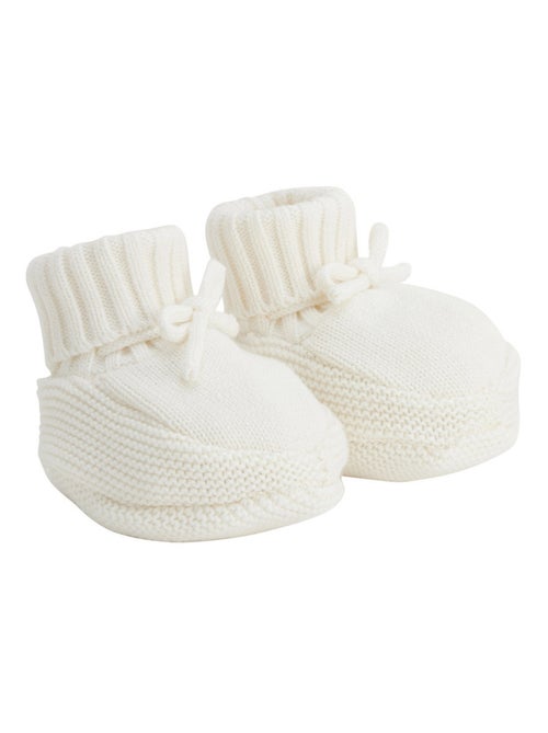 Turban bébé et chaussons en tricot Hello Baby - Kiabi