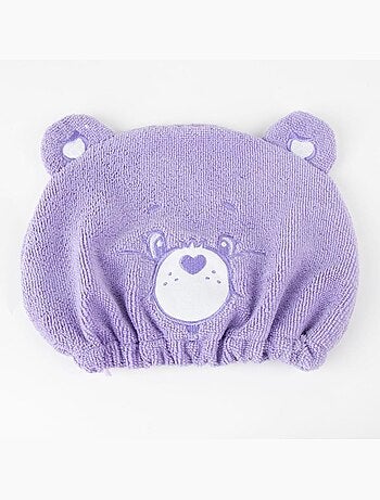 Turban cheveux enfant Bisounours en microfibre : séchage rapide