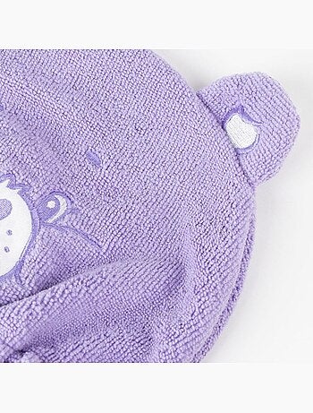 Turban cheveux enfant Bisounours en microfibre : séchage rapide