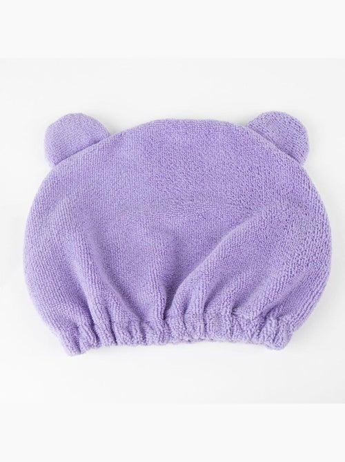 Turban cheveux enfant Bisounours en microfibre : séchage rapide - Kiabi