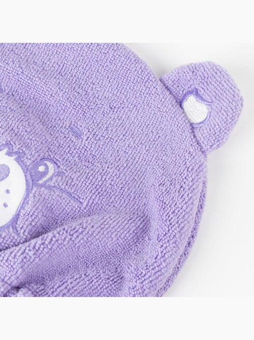 Turban cheveux enfant Bisounours en microfibre : séchage rapide - Kiabi