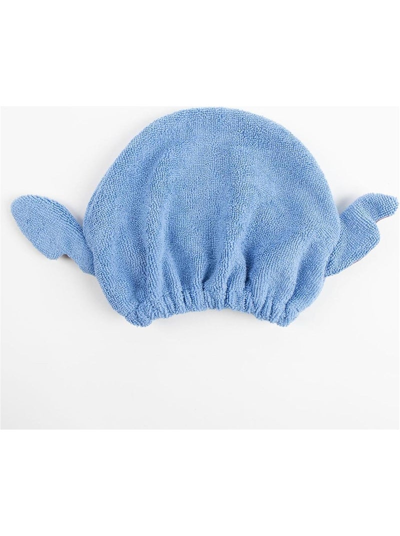 Turban cheveux enfant Stitch microfibre bleu : séchage rapide Multicolore - Kiabi
