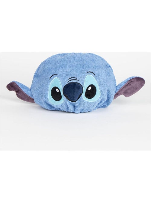 Turban cheveux enfant Stitch microfibre bleu : séchage rapide - Kiabi